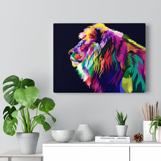 Lion Profile Vivid Color