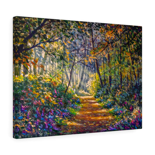 Forest Path With Flowers